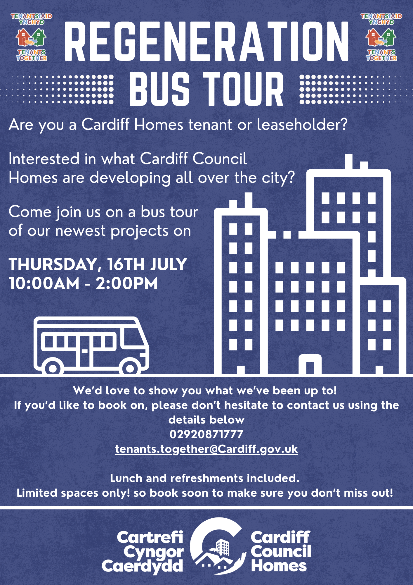 Regeneration Bus Tour - 16th July, 10:00AM - 2:00PM