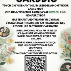Tenantiaid Ynghyd – Gardd Flaen Gardd Gefn Gardd Gymunedol Gardd Gydweithredol Llain Lysiau Ennill gwobrau ariannol am y safleoedd 1af, 2il a 3ydd ym mhob categori! Gwobr ariannol fawr i’r enillydd cyffredinol. Cysylltwch â ni i gymryd rhan gan ddefnyddio’r manylion isod: 02920 871777 Tenantiaid.Ynghyd@caerdydd.gov.uk Cod QR i gael mynediad at y cais ar-lein.