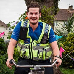 Police officer at an event