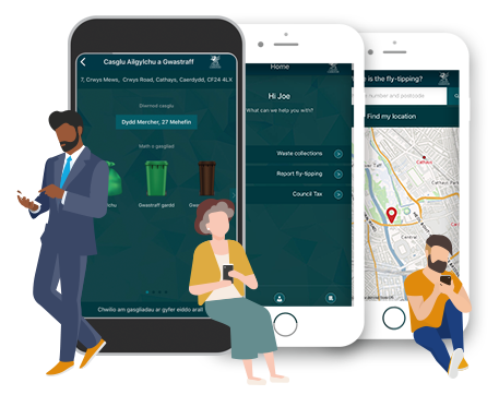 Image of the Cardiff Gov app